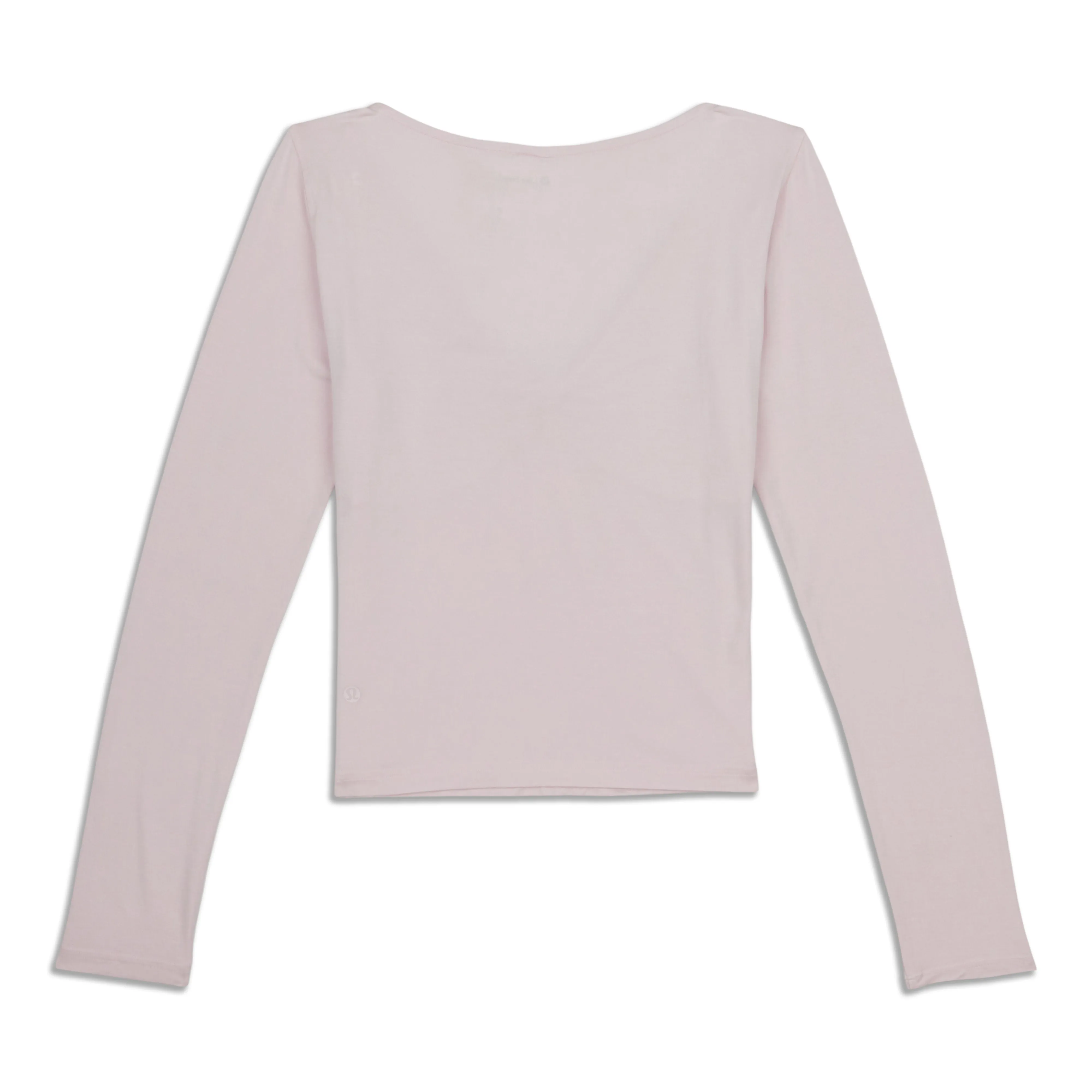-Silk Blend V-Neck Long-Sleeve Shirt - Resale