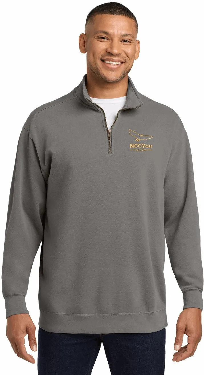 15)  STYLE # 1580 COMFORT COLORS RING SPUN 1/4 ZIP SWEATSHIRTS