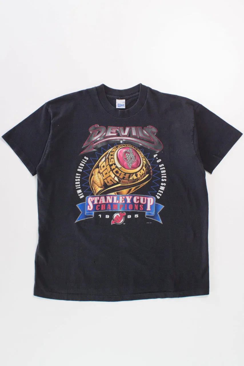 1995 New Jersey Devils Stanley Cup T-Shirt