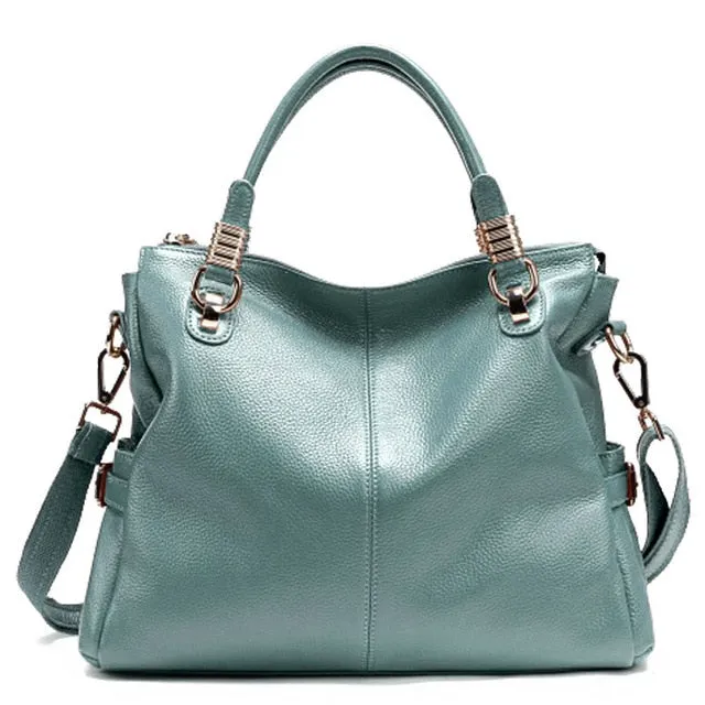 2017 Hot New Women Luxury Brand Bags European Style Genuine Leather Bags For Women Simple  Large