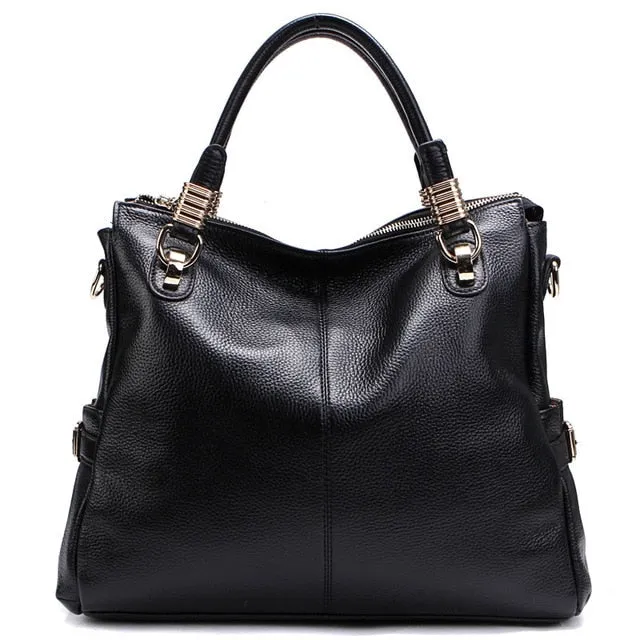 2017 Hot New Women Luxury Brand Bags European Style Genuine Leather Bags For Women Simple  Large