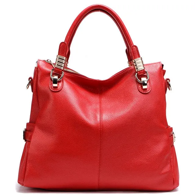2017 Hot New Women Luxury Brand Bags European Style Genuine Leather Bags For Women Simple  Large