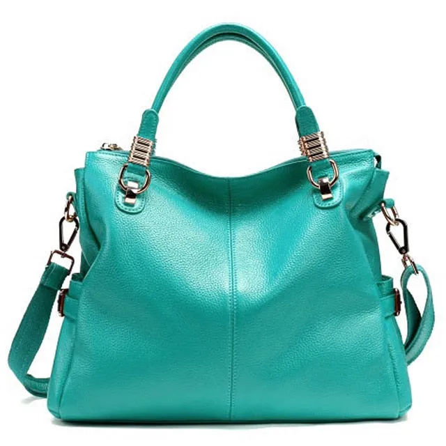 2017 Hot New Women Luxury Brand Bags European Style Genuine Leather Bags For Women Simple  Large