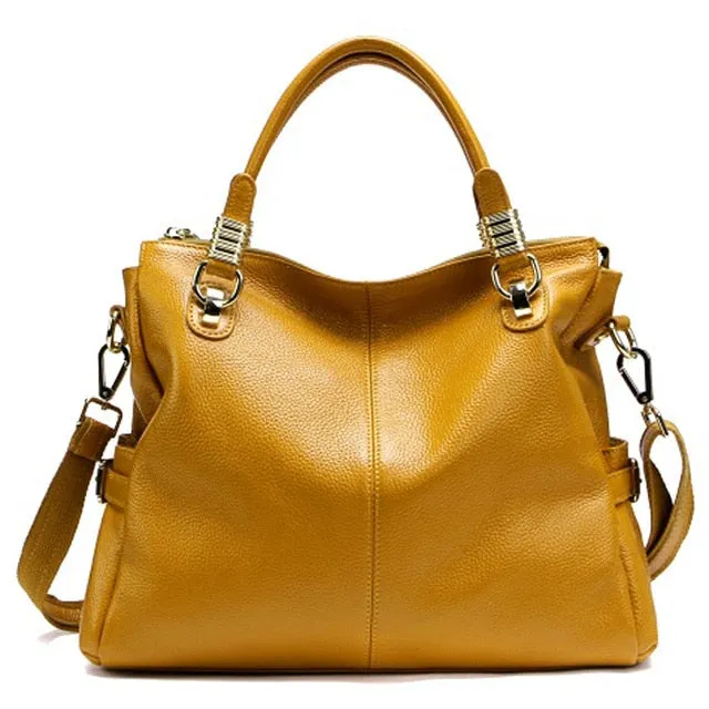 2017 Hot New Women Luxury Brand Bags European Style Genuine Leather Bags For Women Simple  Large