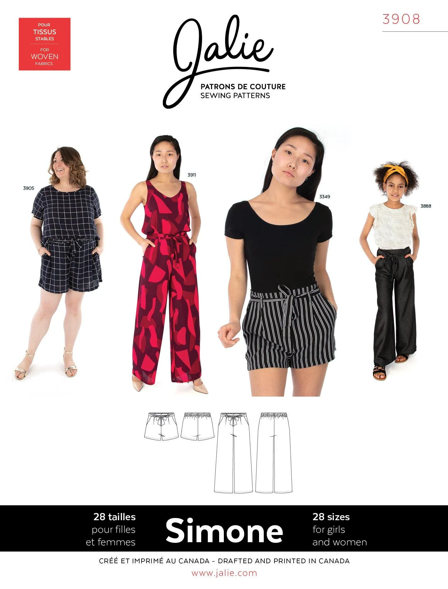 3908 // SIMONE Wide-Leg Shorts and Pants