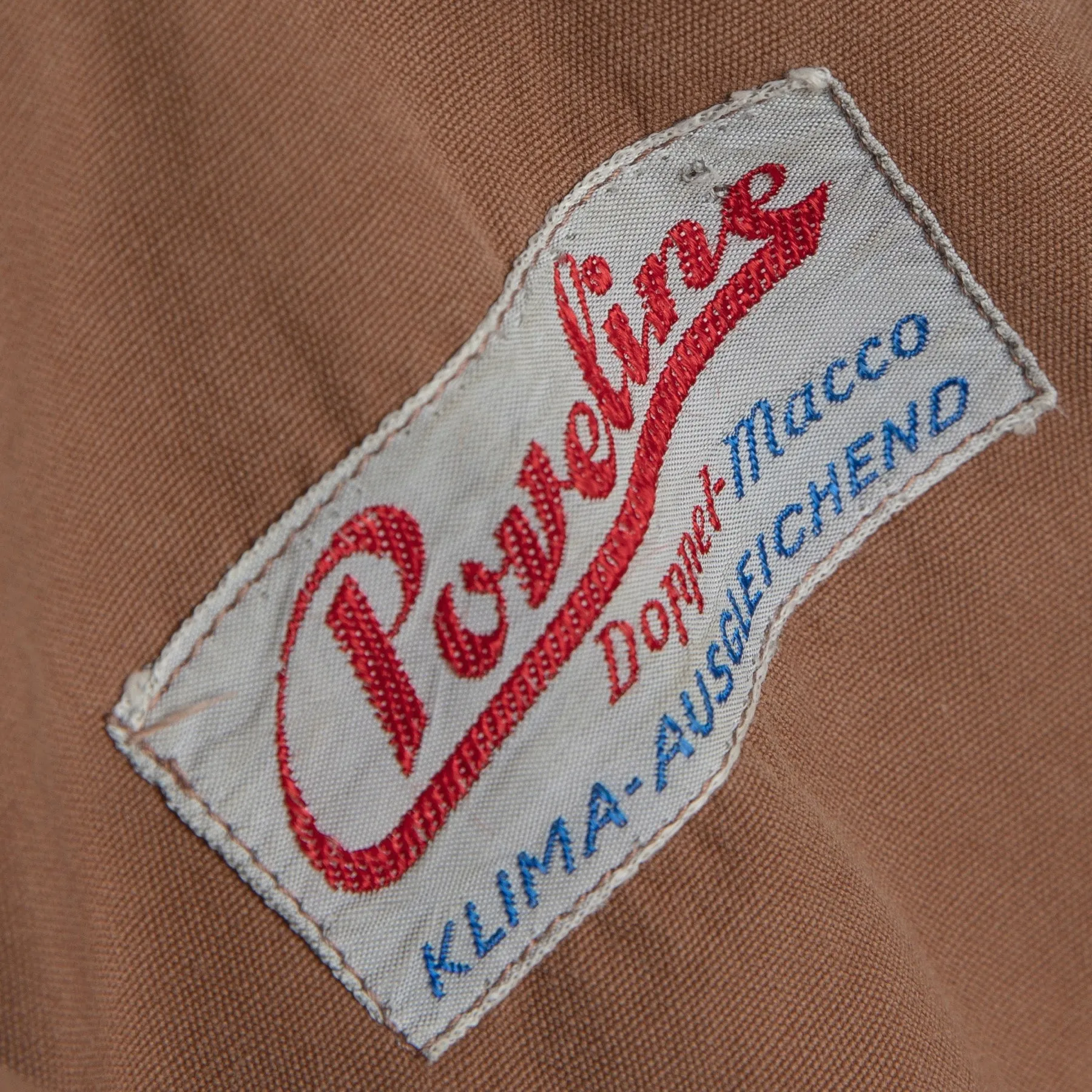 40s Canvas Weave Petal Collar Trench Coat