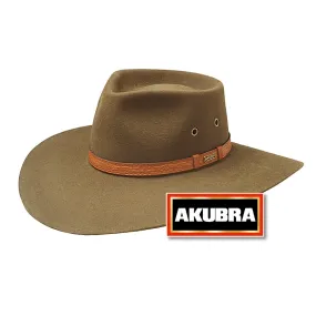 Khaki Akubra Territory Hat.