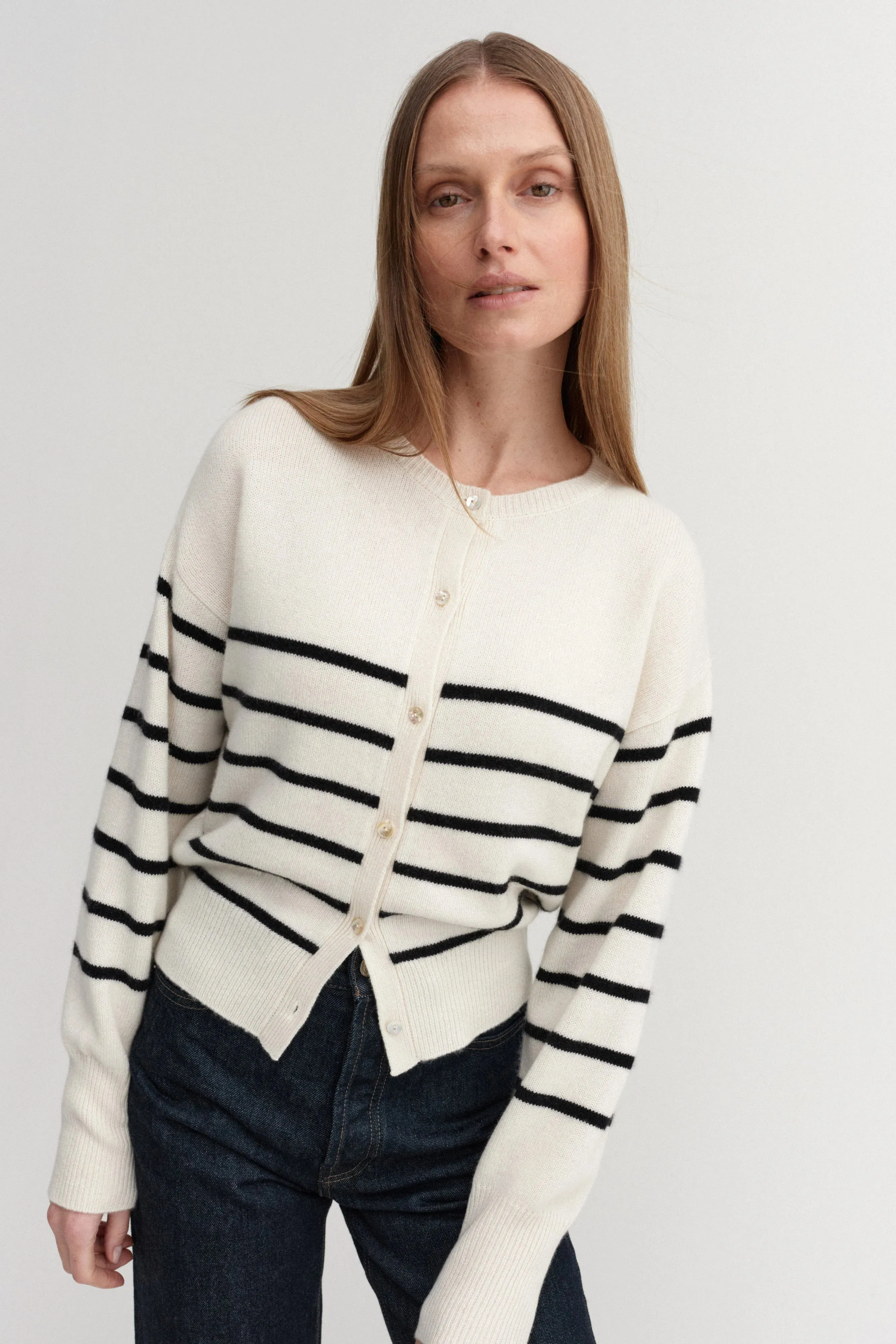 Almada Coco Cardigan in Stripe