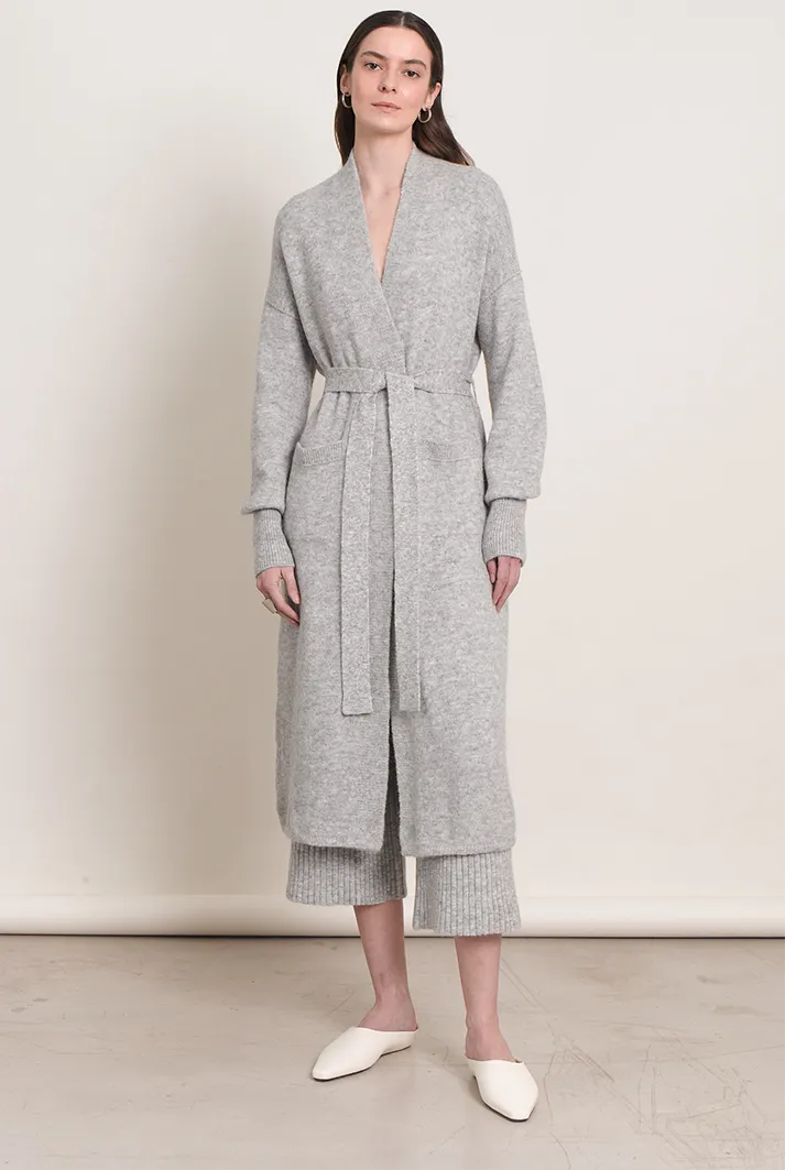 Amelia Long Knit Grey Cardigan