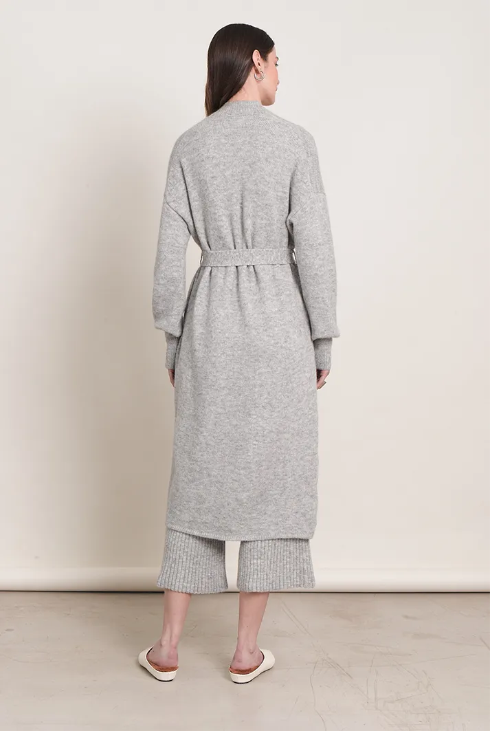 Amelia Long Knit Grey Cardigan