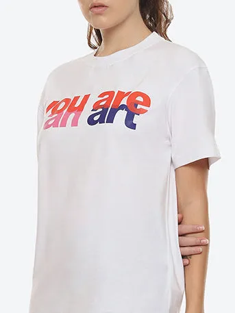 Artist  Women's White Oversized T-shirt