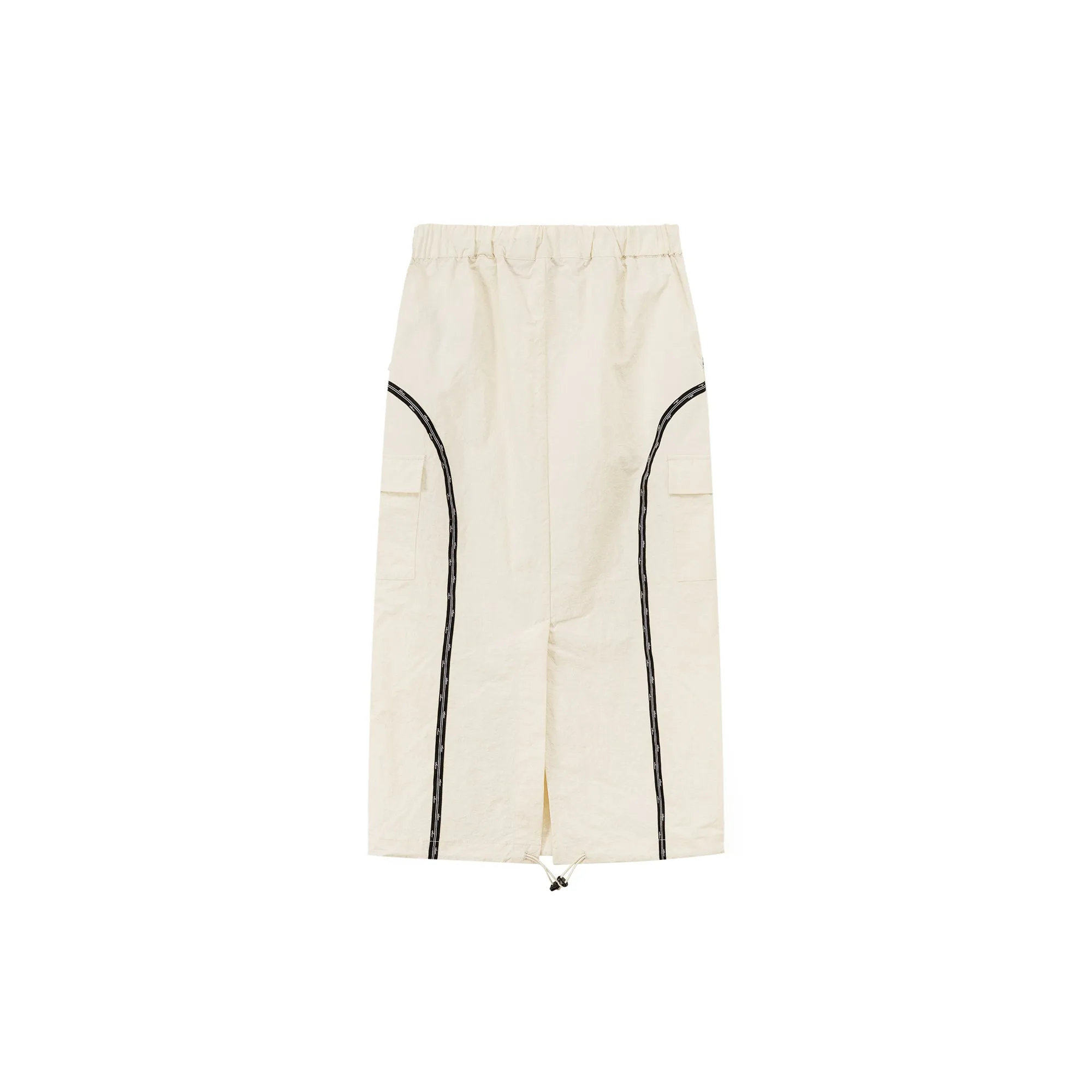 Banded Long Pocket Skirt