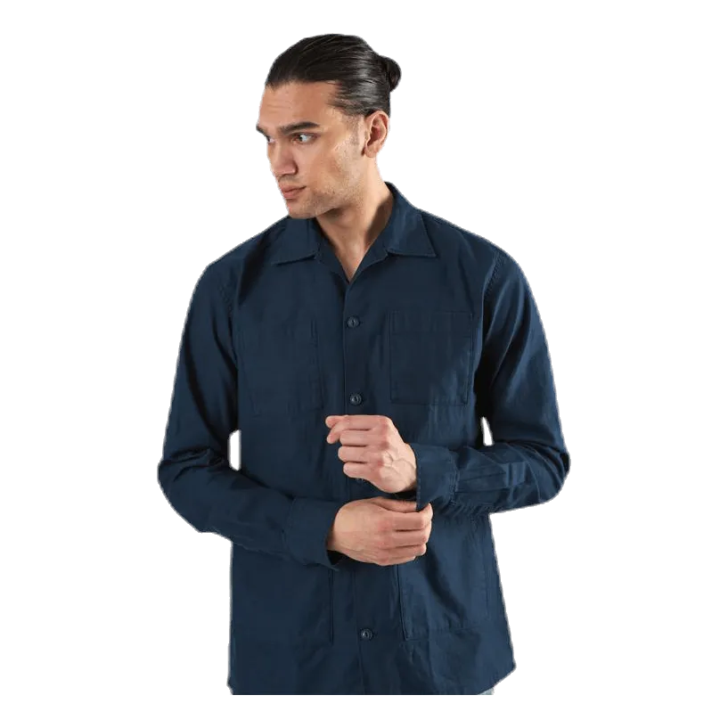 Bastian Shirt Ls Blue