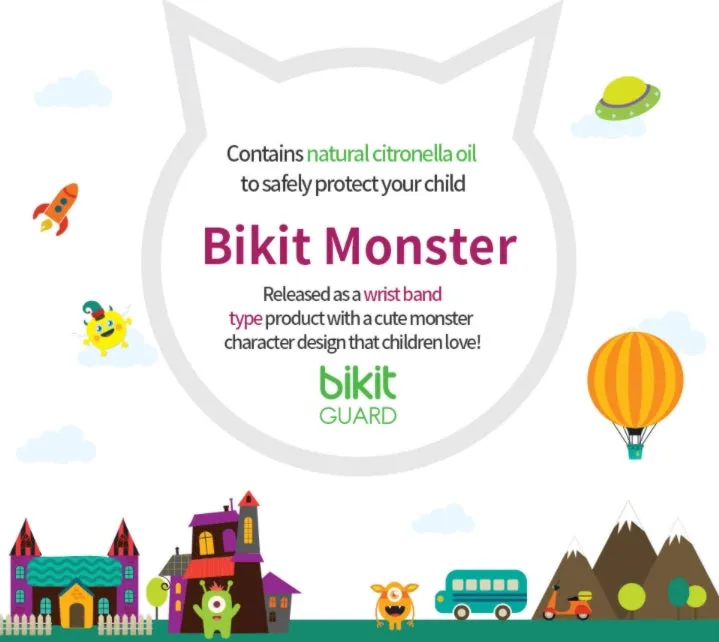 BIKIT GUARD Monster EX Citronella bracelet watch freshener Mosquito