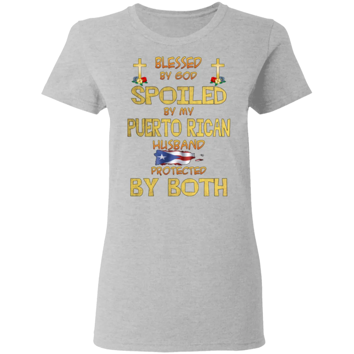 Blessed and Protected Ladies' 5.3 oz. T-Shirt