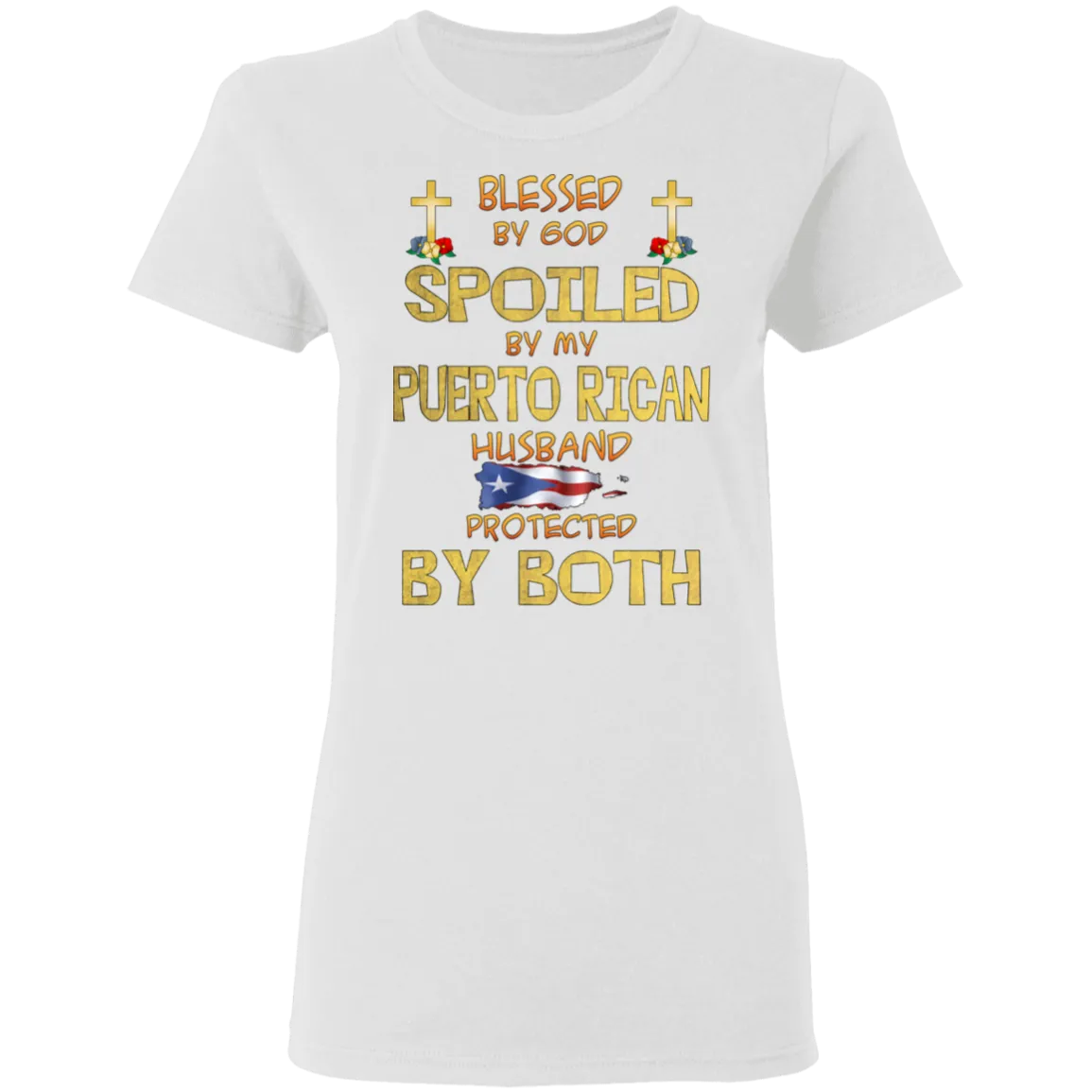 Blessed and Protected Ladies' 5.3 oz. T-Shirt