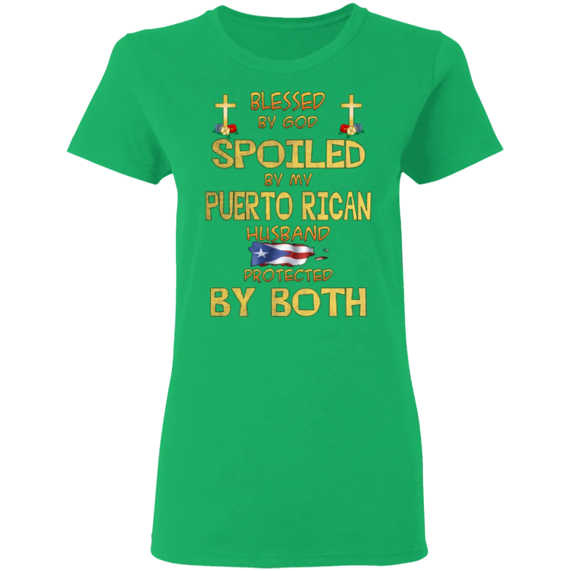 Blessed and Protected Ladies' 5.3 oz. T-Shirt