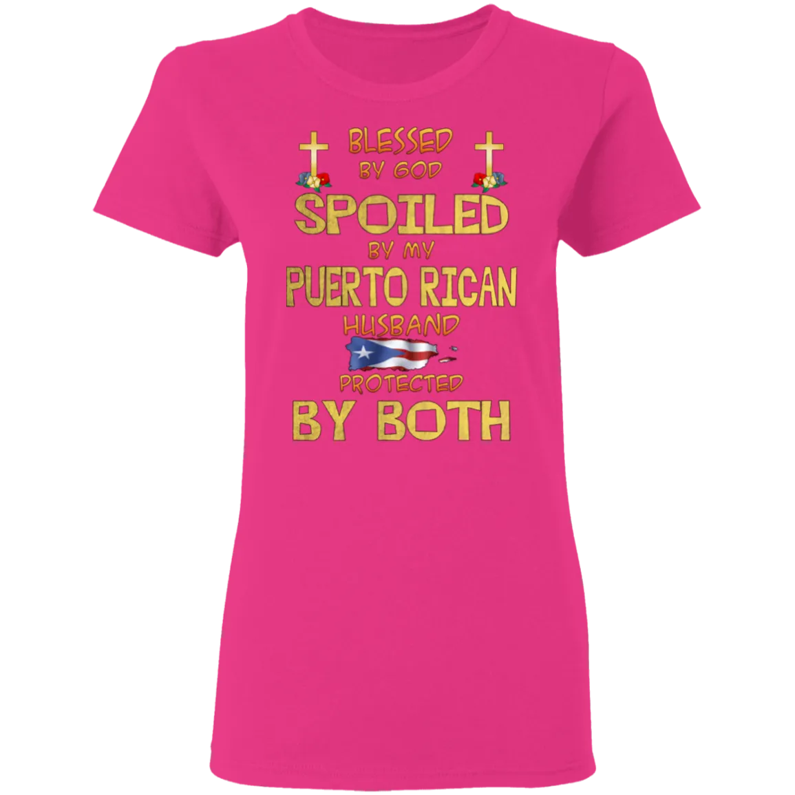 Blessed and Protected Ladies' 5.3 oz. T-Shirt