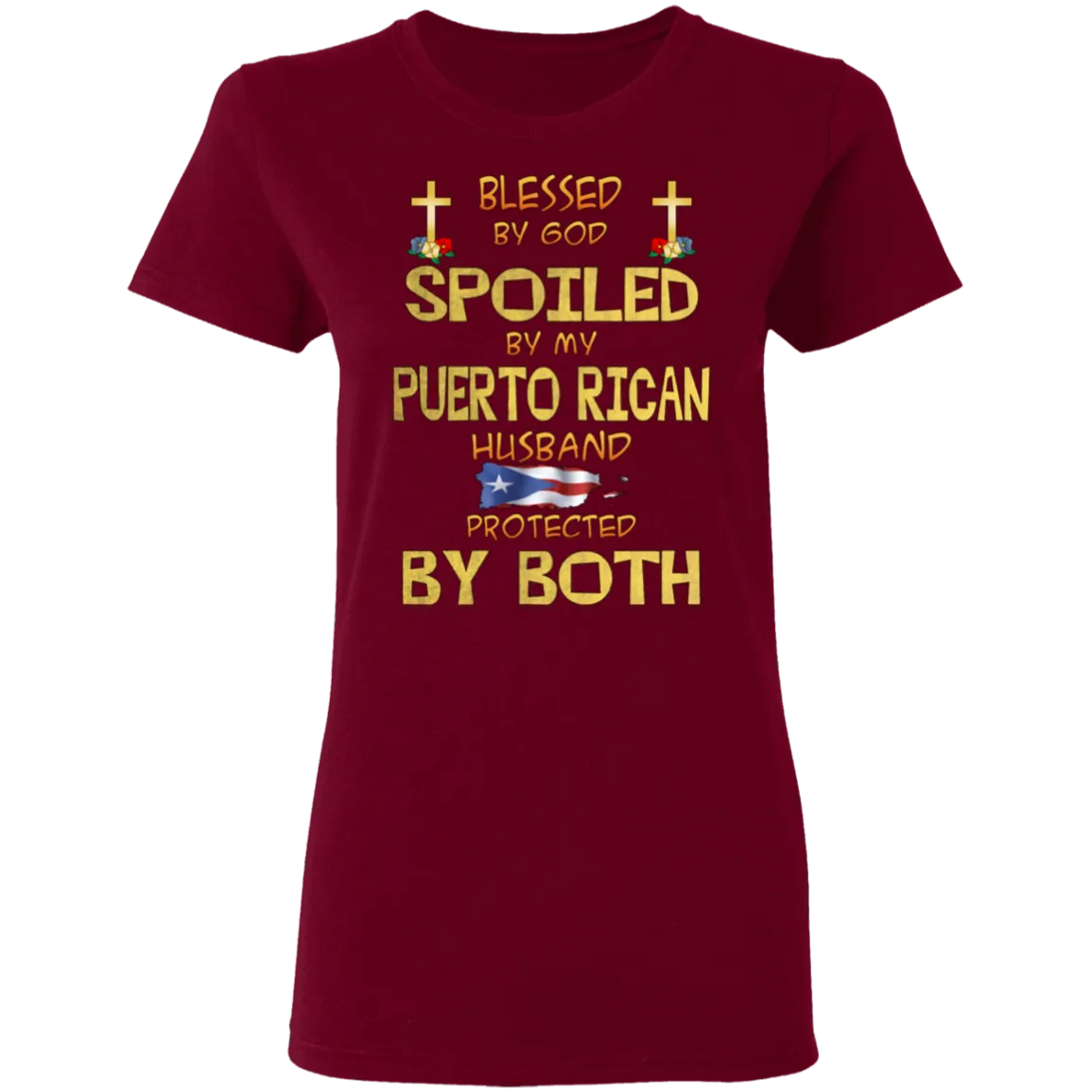 Blessed and Protected Ladies' 5.3 oz. T-Shirt