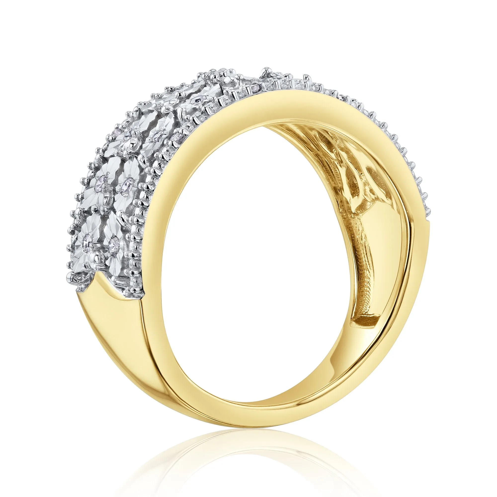 Butterfly Vintage Style Wide Band