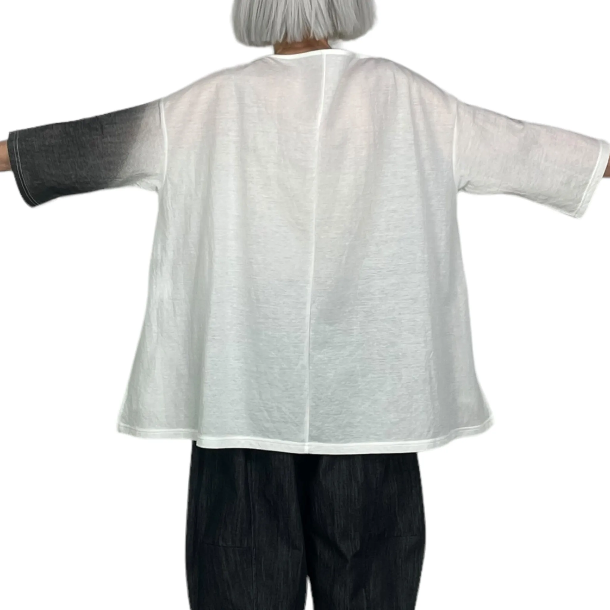 CIRCLE SHADE PRINT A-LINE TOP