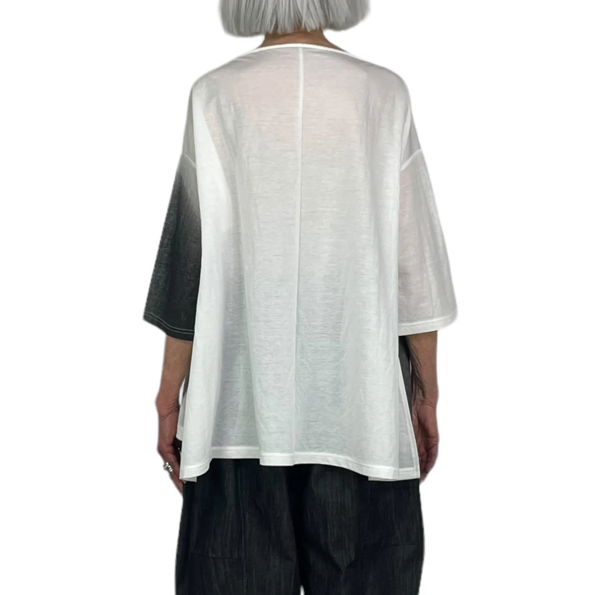 CIRCLE SHADE PRINT A-LINE TOP