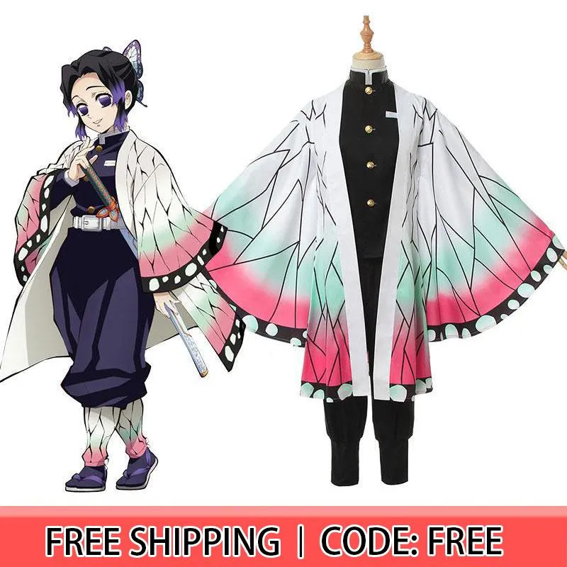 Demon Slayer Kochou Shinobu kimono Cosplay Costume