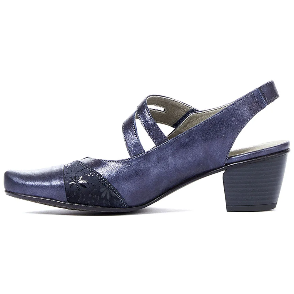 Dorking Triana 6730 Heel Navy Leather/Suede Combo (Women's)