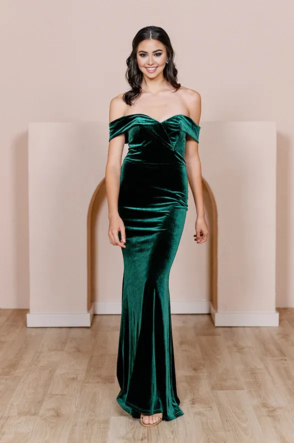 Elegant Velvet Dress Prom Dresses for Wedding Guest Dresses Bridesmaid Dresses