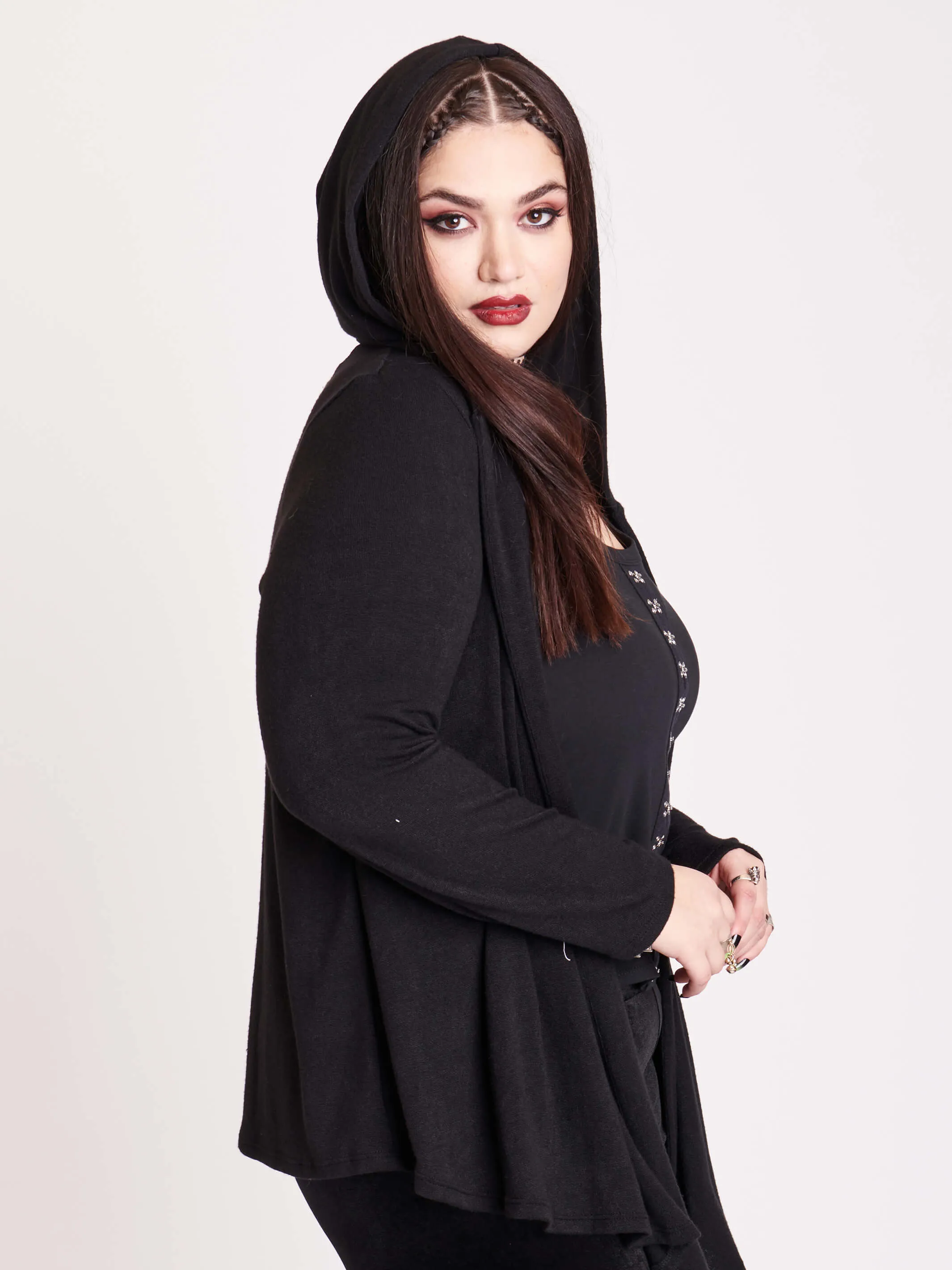 Embroidered Moon Phase Cardigan