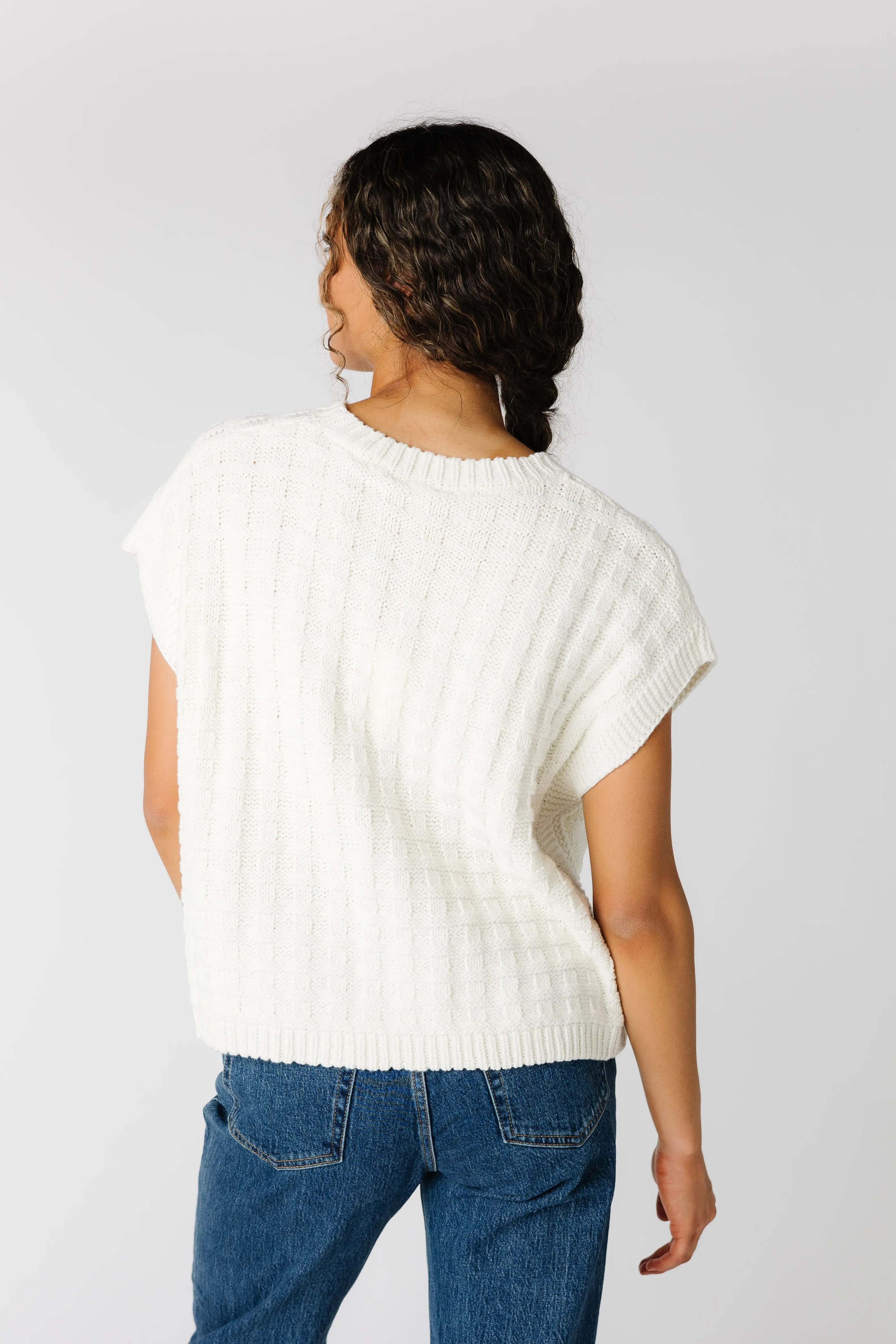 Enza Textured Sweater Vest
