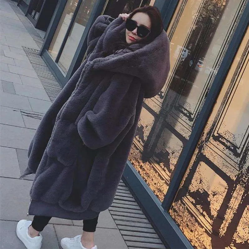 Faux Fur Coat alabifu