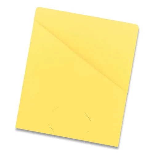 File Jackets, Letter Size, Yellow, 25/pack