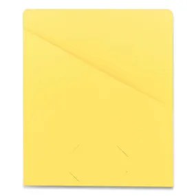 File Jackets, Letter Size, Yellow, 25/pack