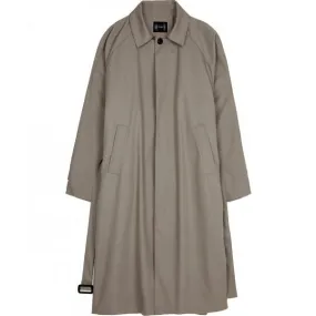 FLARE UP (フレアアップ)     Balmacaan Trench Long Coat - Greyish Beige (FL-033)