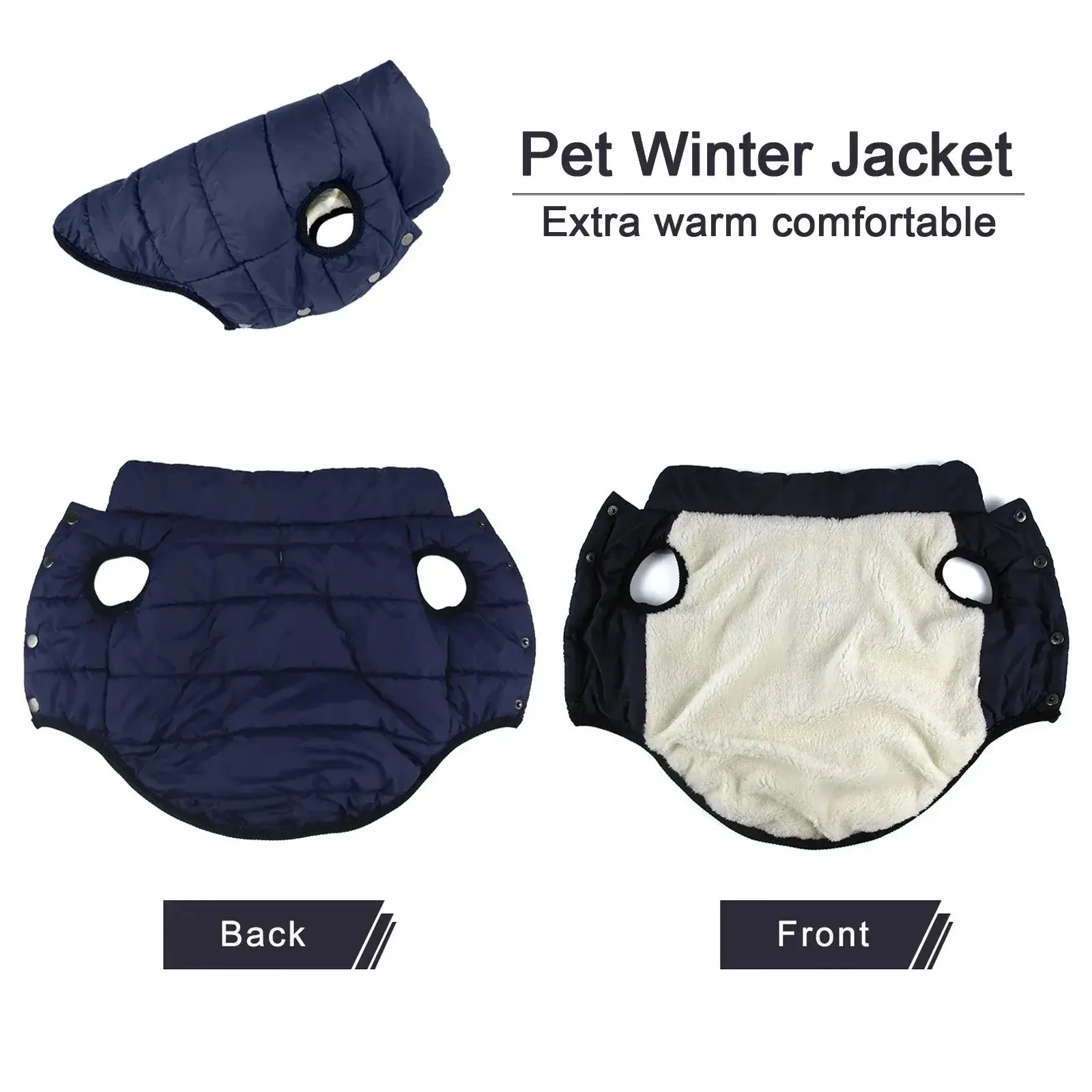 Fleece dog coat
