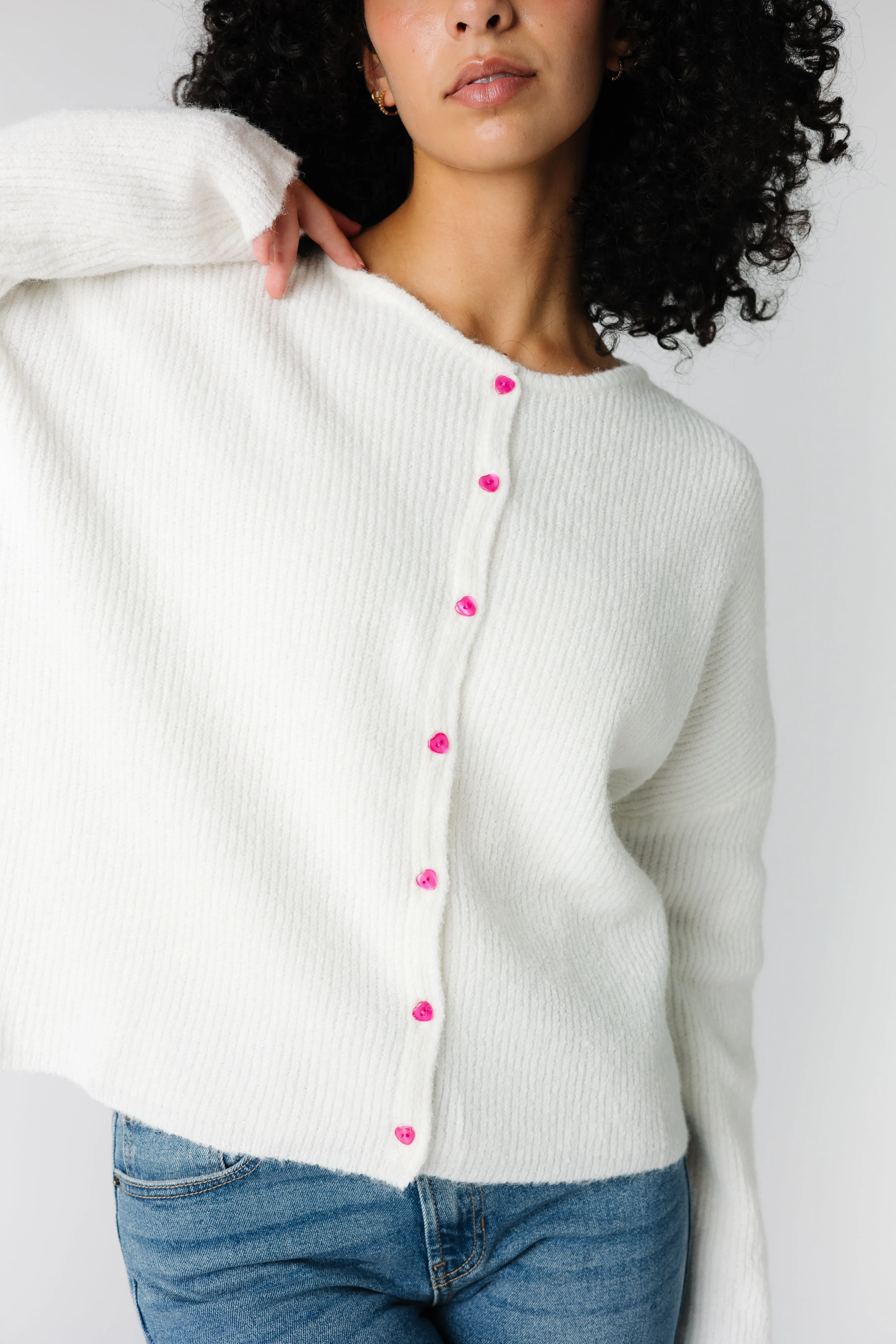Heart Button Down Cardigan