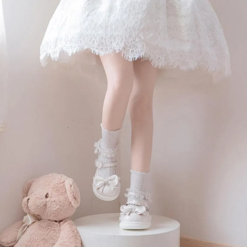 Kawaii Sweet Girl Style Cream Sole All-match Lolita Shoes