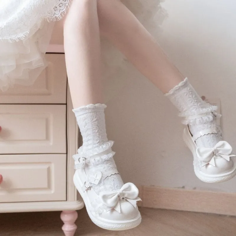 Kawaii Sweet Girl Style Cream Sole All-match Lolita Shoes