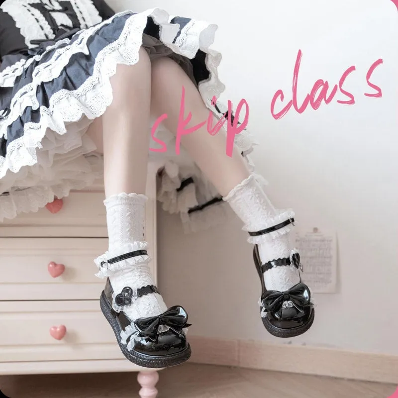 Kawaii Sweet Girl Style Cream Sole All-match Lolita Shoes