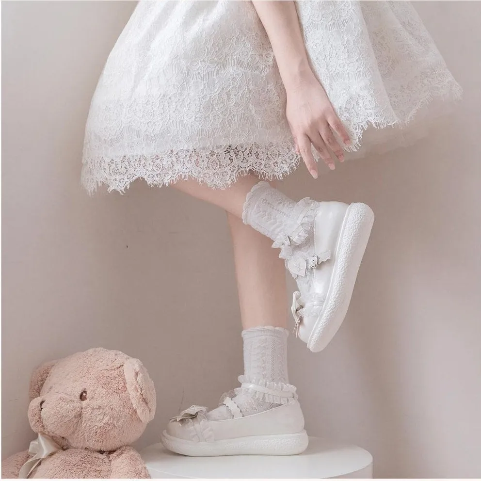 Kawaii Sweet Girl Style Cream Sole All-match Lolita Shoes