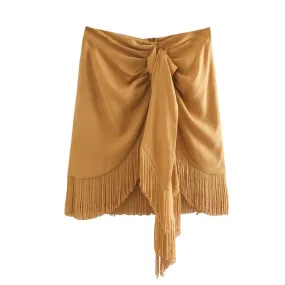 KNOT DETAIL MINI SKIRT