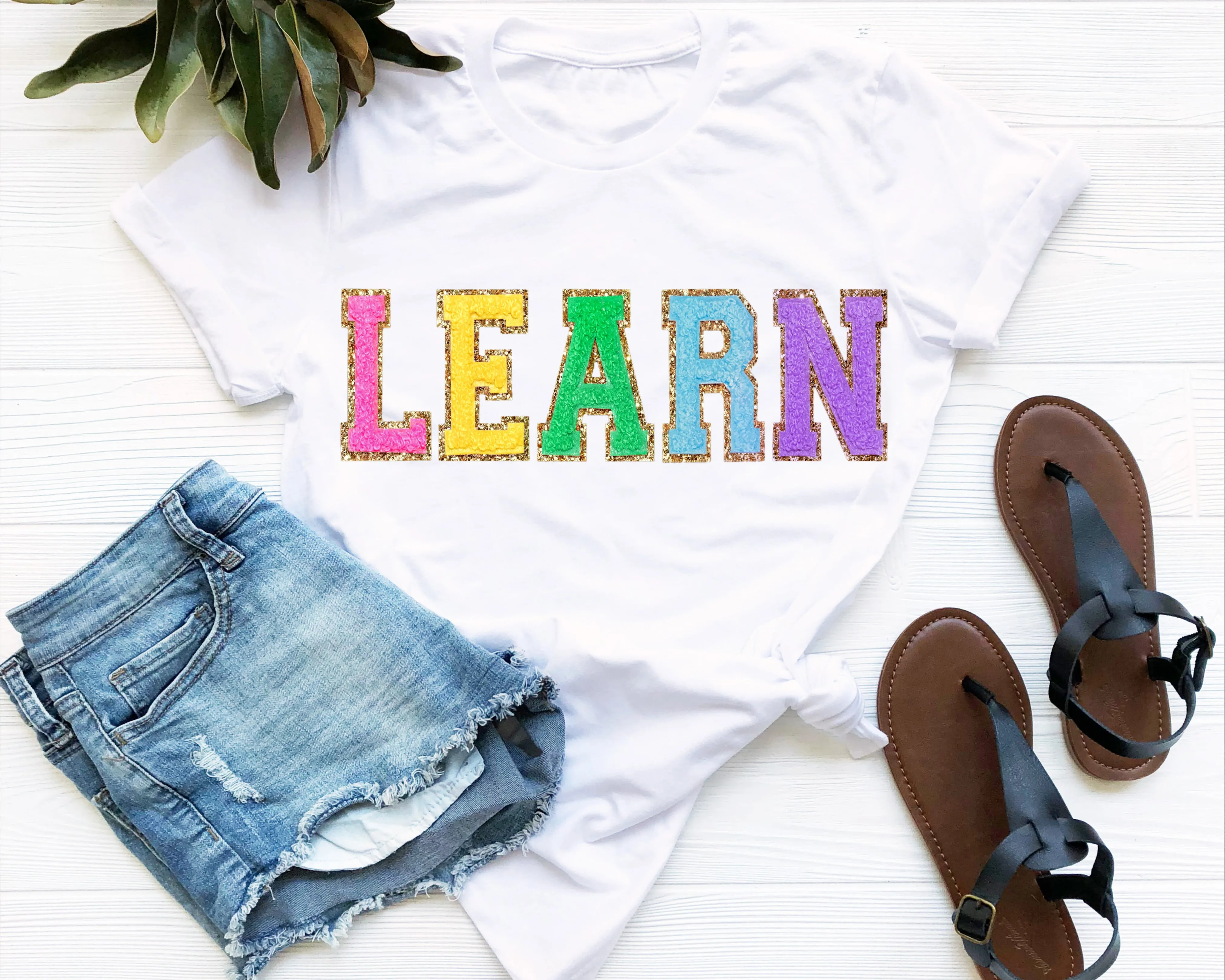 LEARN Letter Patch Sweatshirt