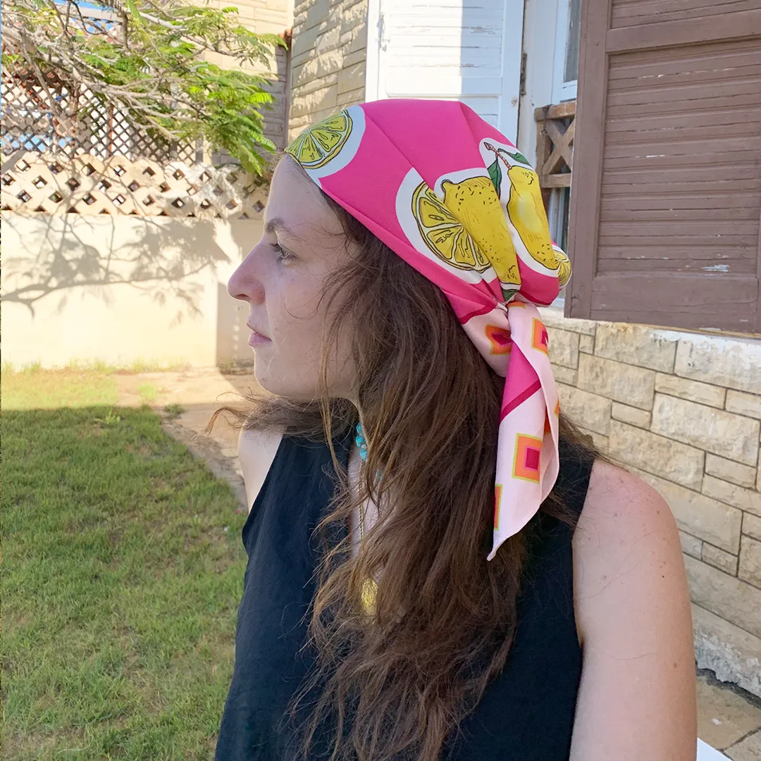 Lemon Wrap Scarf Top / Headband