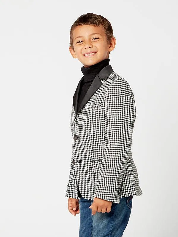 One Friday Black Check Blazer