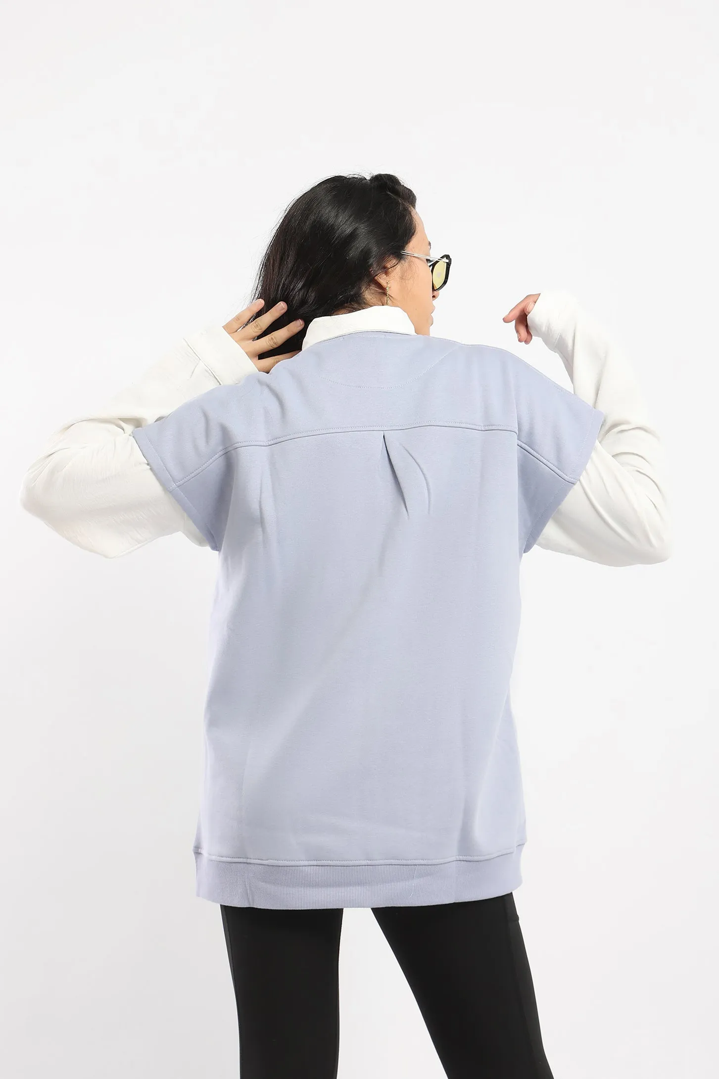 OVERSIZED VEST - GREY