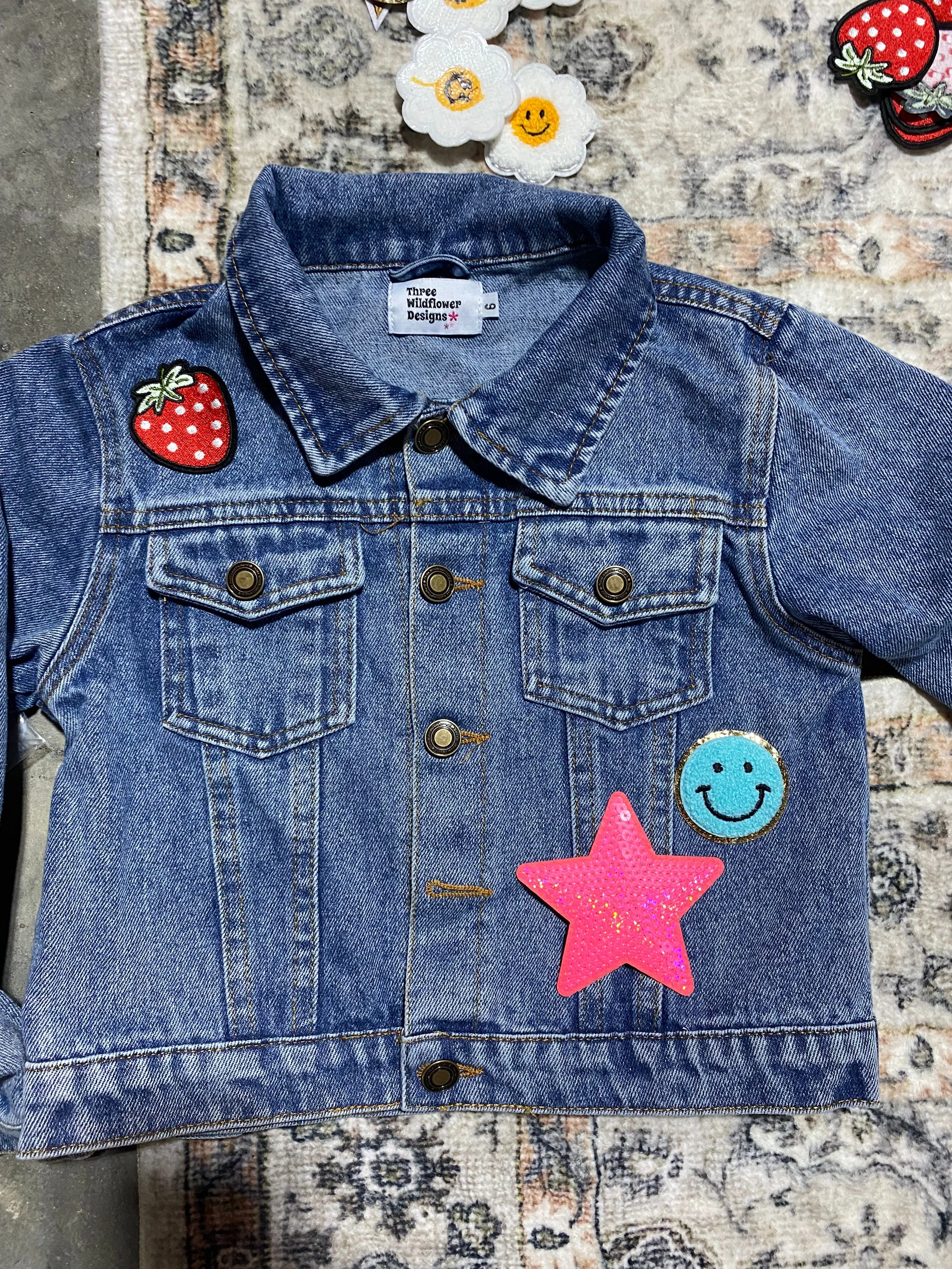 Poppyseed Patch Denim Jacket