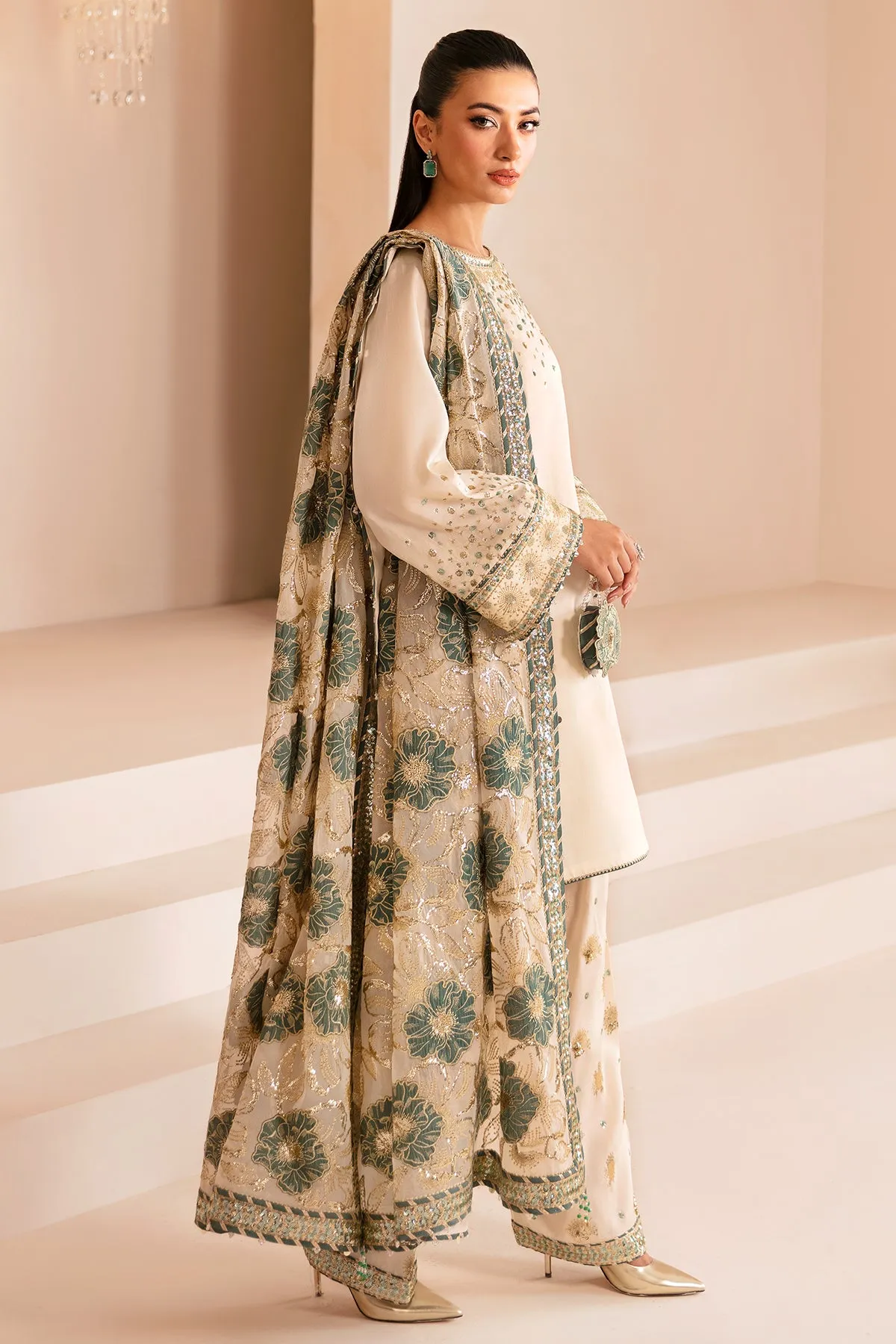 Premium Embroidered Raw Silk UR-7039