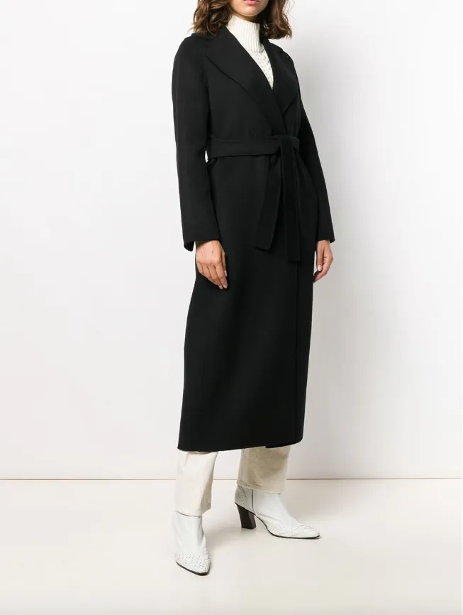 'S Max Mara Long wrap-style coat