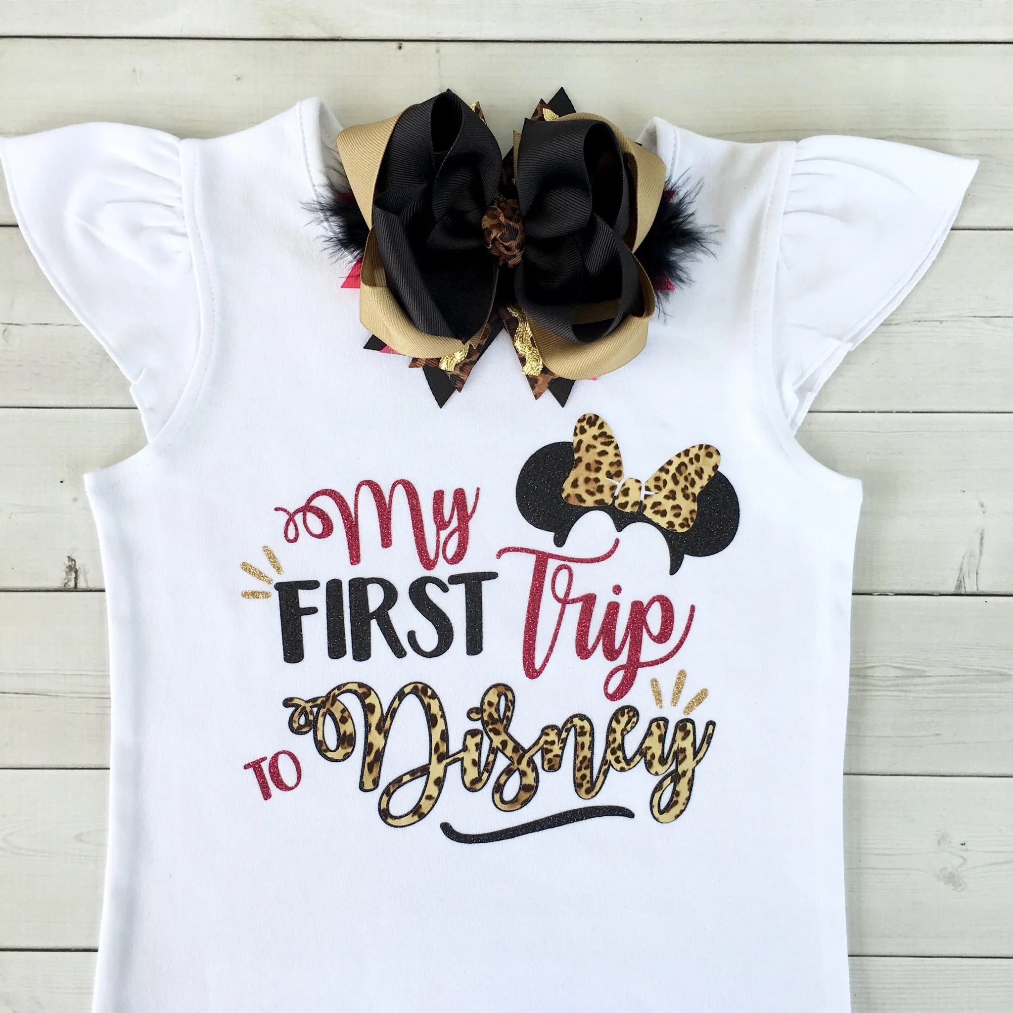 Safari "My First Trip" Double Ruffle Pant Set